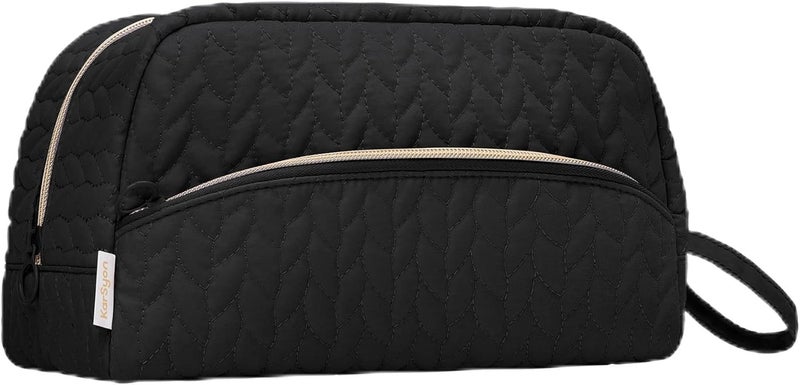 KarSyon Crochet Yarn Bag Knitting Bag Storage for Crocheting Accessories Crochet Hook Case Organizer Gift for Crochet Lovers (Black), K3201 - Image 1